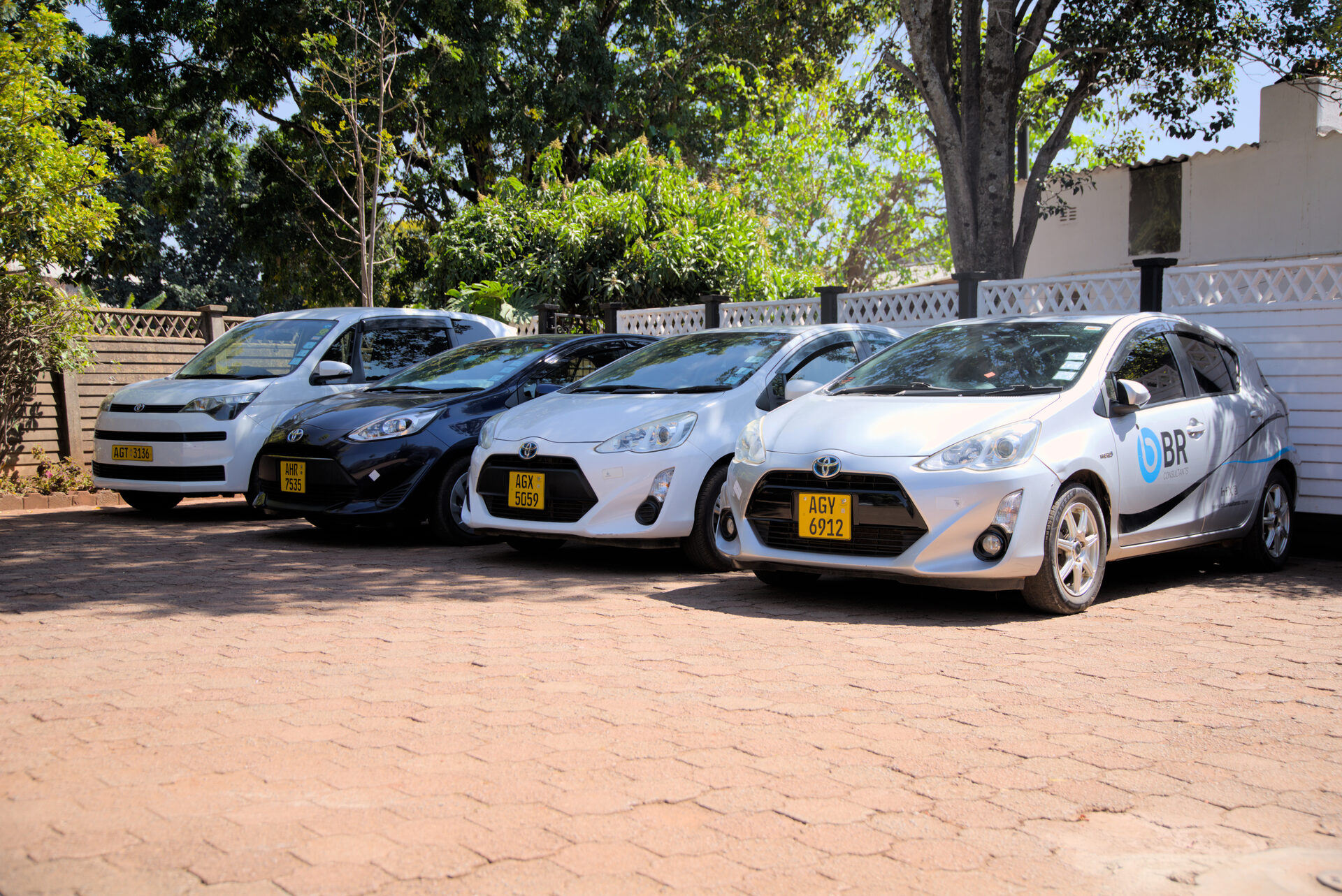 BR Consultants branded fleet — company vehicles ready to serve clients
